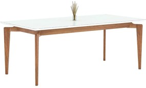 Mesa de Jantar Chermont Com Vidro - VM 53434 1.40 x 0.90