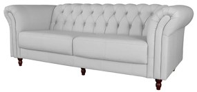 Sofá 2 Lugares Maggiore 180cm Couro Branco G58 - Gran Belo