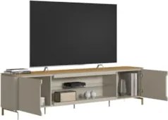 Rack Bancada Para TV 85 Pol 239cm Martan Tauari/Off Flex L06 - Mpozena