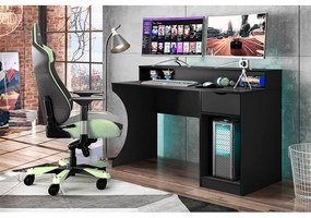 Mesa Gamer Escrivaninha Para Computador Ninja Safira Preta - Mobler