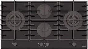 Cooktop Tramontina Quadra 4GG Double TRI HE Safestop 90 em Vidro Temperado 90 cm