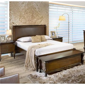Cama de Casal Queen Versalhes Madeira Maciça