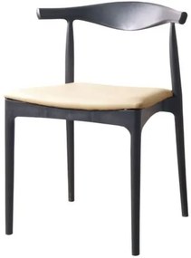Cadeira Cora Courino Fendi com Estrutura Polipropileno Preto - 74492 Sun House