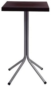 Mesa Quadrada Tramontina Sigma Alta 59x106 cm Marrom Polipropileno e Base em Aço Carbono