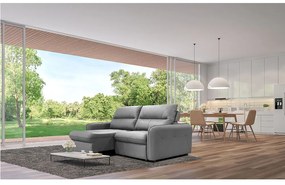 Sofá de Couro Retrátil e Reclinável Oslo - 220cm