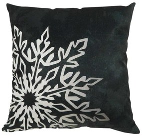 Capa de Almofada Natalina de Suede em Tons Prata 45x45cm - ANT-0117 - Somente Capa