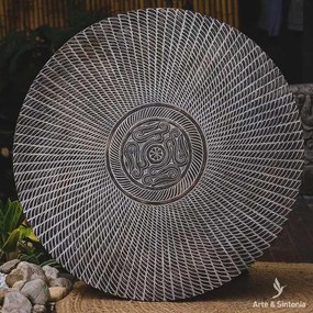 Mandala Étnica Timor Entalhado