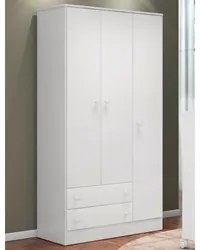 Guarda Roupa Infantil Doce Sonho 3 Portas Branco - Qmovi
