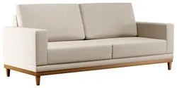 Sofá Living 180cm 3 Lugares Kayrós D05 Linho Bege - Mpozenato