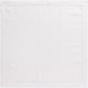 Guardanapo 100% Linho Ponto Ajour Off White