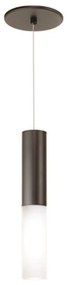 Pendente Fence Vidro Tubo Cilindrico Ø05X30Cm 1Xg9 - Old Artisan Pd-56... (ROSE FOSCO / COBRE BRILHO)
