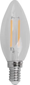 Lampada Vela Lisa Filamento E14 Led 2,5W 200Lm 220V 2700K