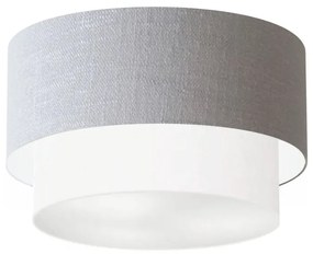 Plafon de Sobrepor Cilíndrico SP-3045 Cúpula Cor Rústico Cinza Branco