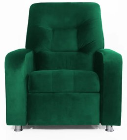 Poltrona Do Papai Reclinável Madri Suede Verde Bandeira
