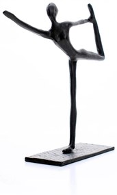 Escultura Decorativa em Metal Preto Equilíbrio 19x17 cm - D'Rossi