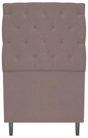 Cabeceira Estofada Liverpool 90 cm Solteiro Linho Rosê - ADJ Decor