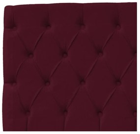 Cabeceira Estofada Liverpool 90 cm Solteiro Suede Bordô - ADJ Decor