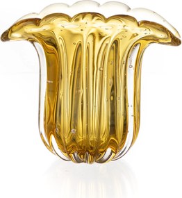 Vaso Murano Hallein PP Ambar