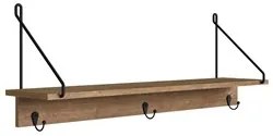 Prateleira Decorativa Multiuso Estilo Industrial Tube Vermont/Preto -