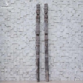 Totem Timor em Madeira 150cm