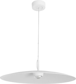 Pendente Led Alumínio 12w 60° 3000k Ø60cm Platô - BRANCO