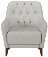 Kit 2 Poltronas Decorativas para Sala com Capitonê Pietà Z32 Linho Cin
