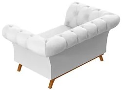 Sofá para Sala de Estar 150cm 1 Lugar Base Madeira Império C-12 Corano