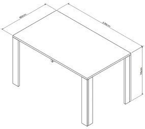 Conjunto Completo Com Mesa De Jantar E 2 Bancos Liv - Preto