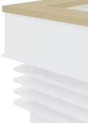 Conjunto Balcão Recepção em L e Balcão 2 Portas 3 Gavetas Corp A06 Olm