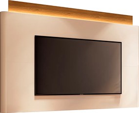 Painel Nobre com LED TV até 85 Polegadas em Off White/Cinamomo G26 - HB Móveis
