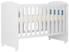 Berço Com Rodízios Amour Z49 Branco - Mpozenato