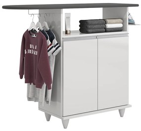 Tábua de Passar com Balcão 02 Portas Angel 119 cm - D'Rossi - Branco