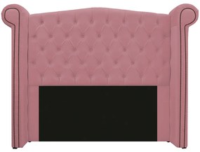 Kit Cabeceira e Calçadeira Veneza 160 cm Queen Size Suede Rosa Bebê - ADJ Decor