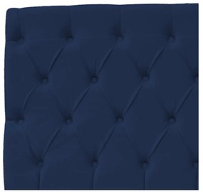Cabeceira Estofada Liverpool 90 cm Solteiro Suede Azul Marinho - ADJ Decor