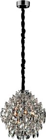Pendente Cristal K9 Metal Cromado Glamour