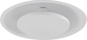 Plafon Led De Embutir Aluminio Branco 24W 127V 2700K Iris
