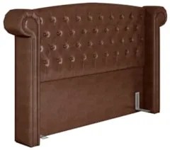 Cabeceira Cama Box King 195cm Provença Z37 Sintético Marrom - Mpozenat