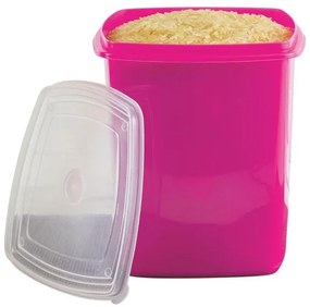 Pote Mantimento Quadrado Pink 4 Litros