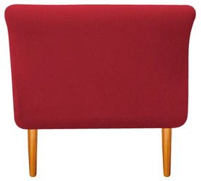 Recamier Estofado Ari 100 cm Solteiro Suede Vermelho - ADJ Decor