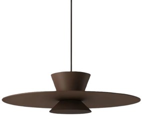 Pendente Tule Ø50X25Cm 1Xmr16 - Usina 25120/50 (MR-T - Marrom Texturizado, Igual a Cor 1)