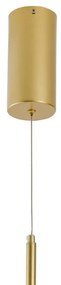 Pendente Anillo 20X61Cm Vertical Led 40W 3000K Bivolt Alumínio Dourado...