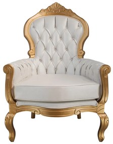 Poltrona Catarina com almofada - Wood Prime 10780 Capitonê
