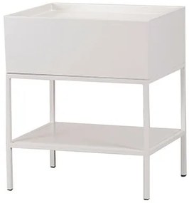 Mesa Cabeceira Fency Com Gaveta Off White - 77949 Sun House