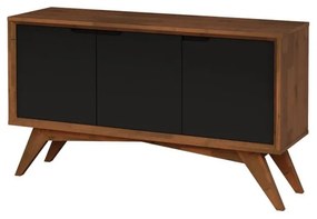 Buffet Serafim 3 Portas Pinhão e Preto - Wood Prime MP 27629