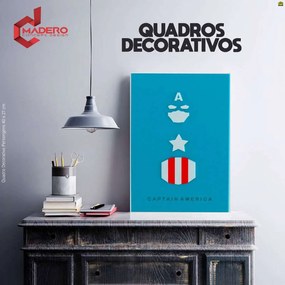 Quadro 3D Decorativo Capitão America Vingadores Marvel