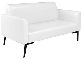 Sofá Namoradeira com 2 Poltronas Pés Villach Marisa Corano D03 - DRossi - Branco