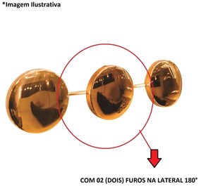 Arandela Galáxia 1Xpci Led 5W 220V Ø12X5Cm (C/ Dois Furos Na Lateral 1... (PT - Preto Texturizado)