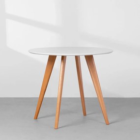 Mesa de Jantar Square Redonda - Branco