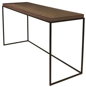 Aparador Loi Tampo Nogueira com Base Aco Corten 137cm - 58494 Sun House