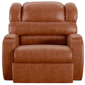 Poltrona do Papai Sala de Cinema Reclinável Kylie Manual PU Caramelo Brilho G23